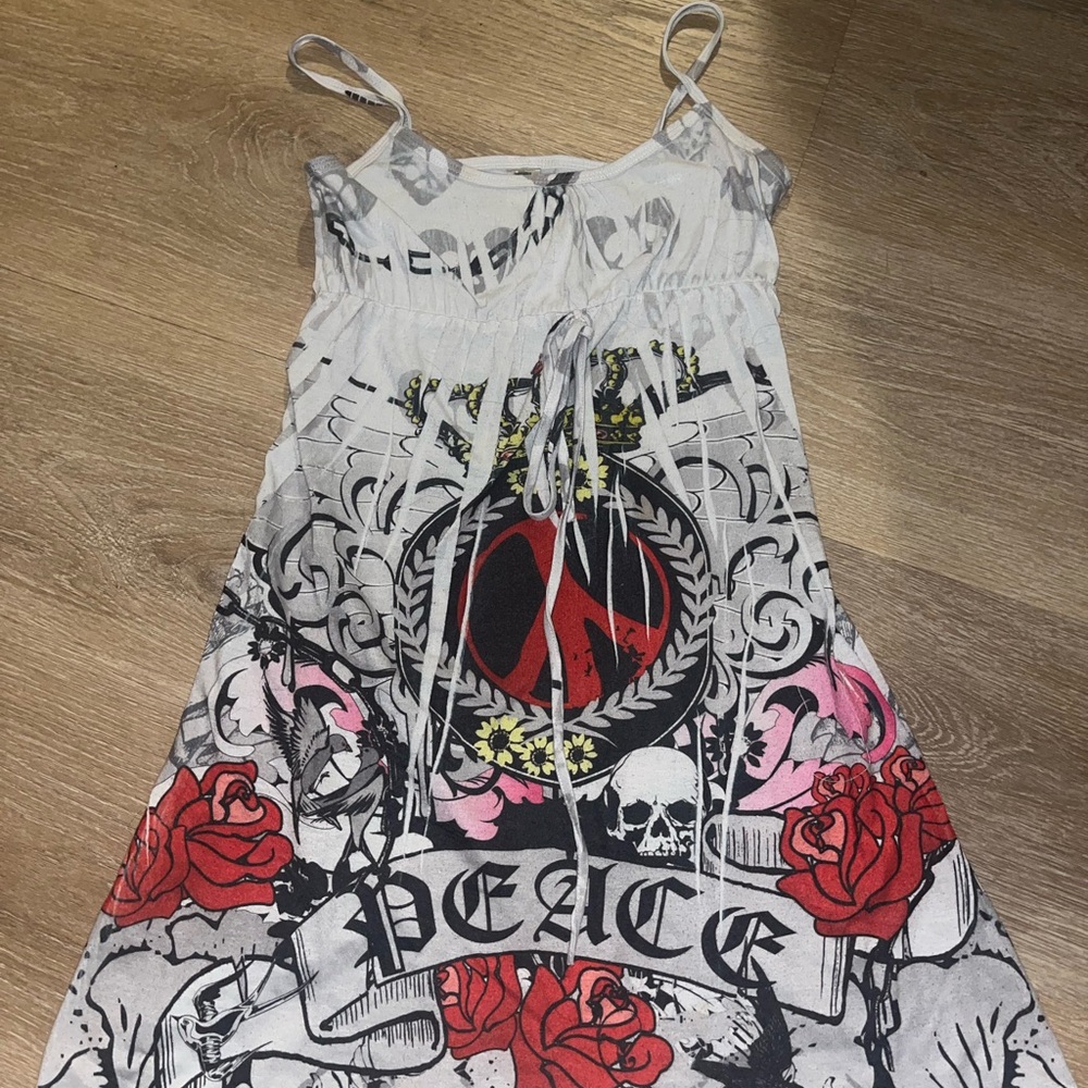 Kids Peace Graphic Dress